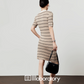 Polo Stripe Knit Dress LLA0506
