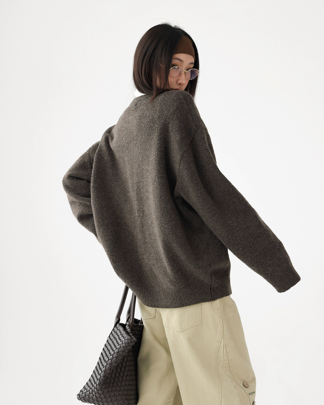 Round-Neck Knit Cardigan ACS0313