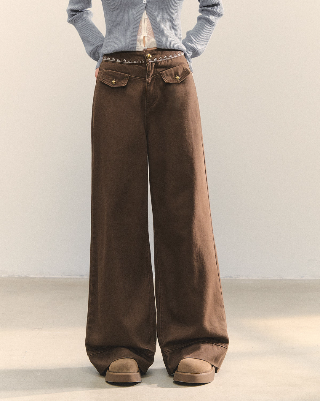 Fruit Print Long Sleeve Top / Wide Pants ASG0071