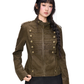 Double-Breasted Stand Collar Jacket EZK0111