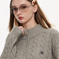Half Zip Cable Knit MDB0010