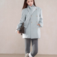Scarf Collar Double Breasted Wool Coat WDB0003