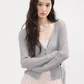 V-neck summer knit cardigan CHS0004