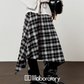Long-Sleeve Top / Paid Long Skirt / Caramel Blouson  LLA0551