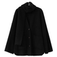 Colorless Wool Middle Coat / Scarf SRS0321