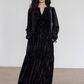 V-Neck Velvet Long Dress VAS0144
