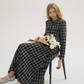 Plaid Tweed Jacket & Tweed Long Skirt SNT0010