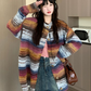 Border Gradation Knit Cardigan EZK0045