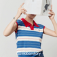 Marine Sleeveless Knit Top / Denim Mini Skirt LLA0505