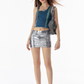 Cropped Denim Halter Neck Tops VSE0058