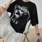 Lace Docking T-Shirt Dress FER0188