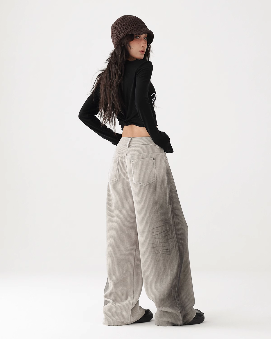 Drape Casual Wide Pants ACS0230