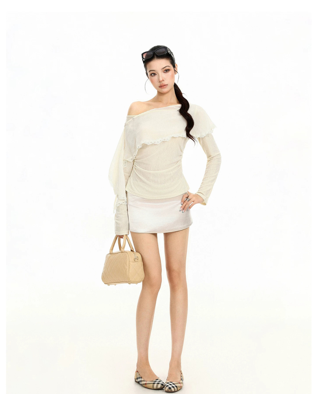 Off-Shoulder Long-Sleeve Top BGS0051