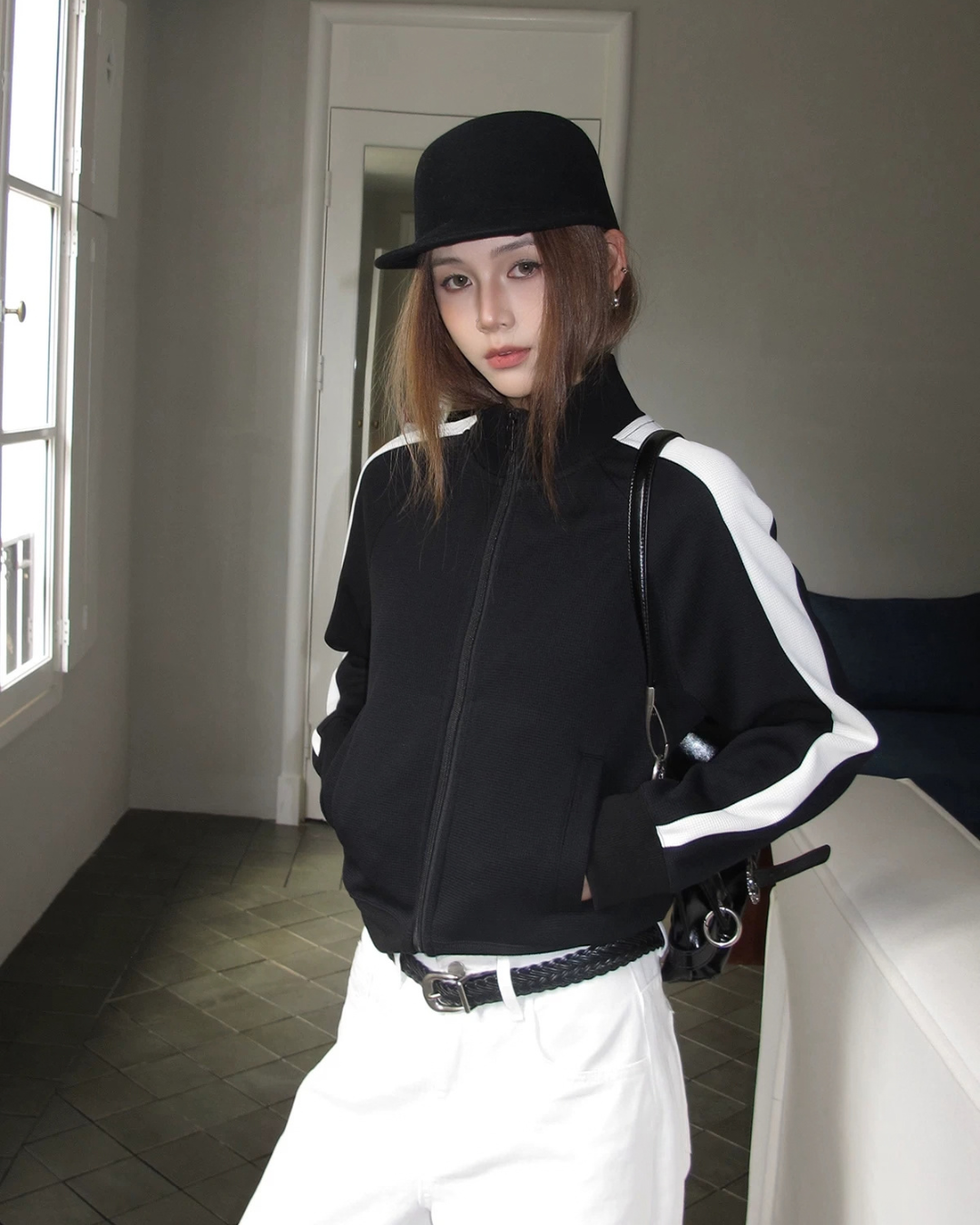 Contrast Sideline Zip Track Jacket WWP0016