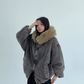 Fur Corduroy Double-Zip Jacket YLS0993
