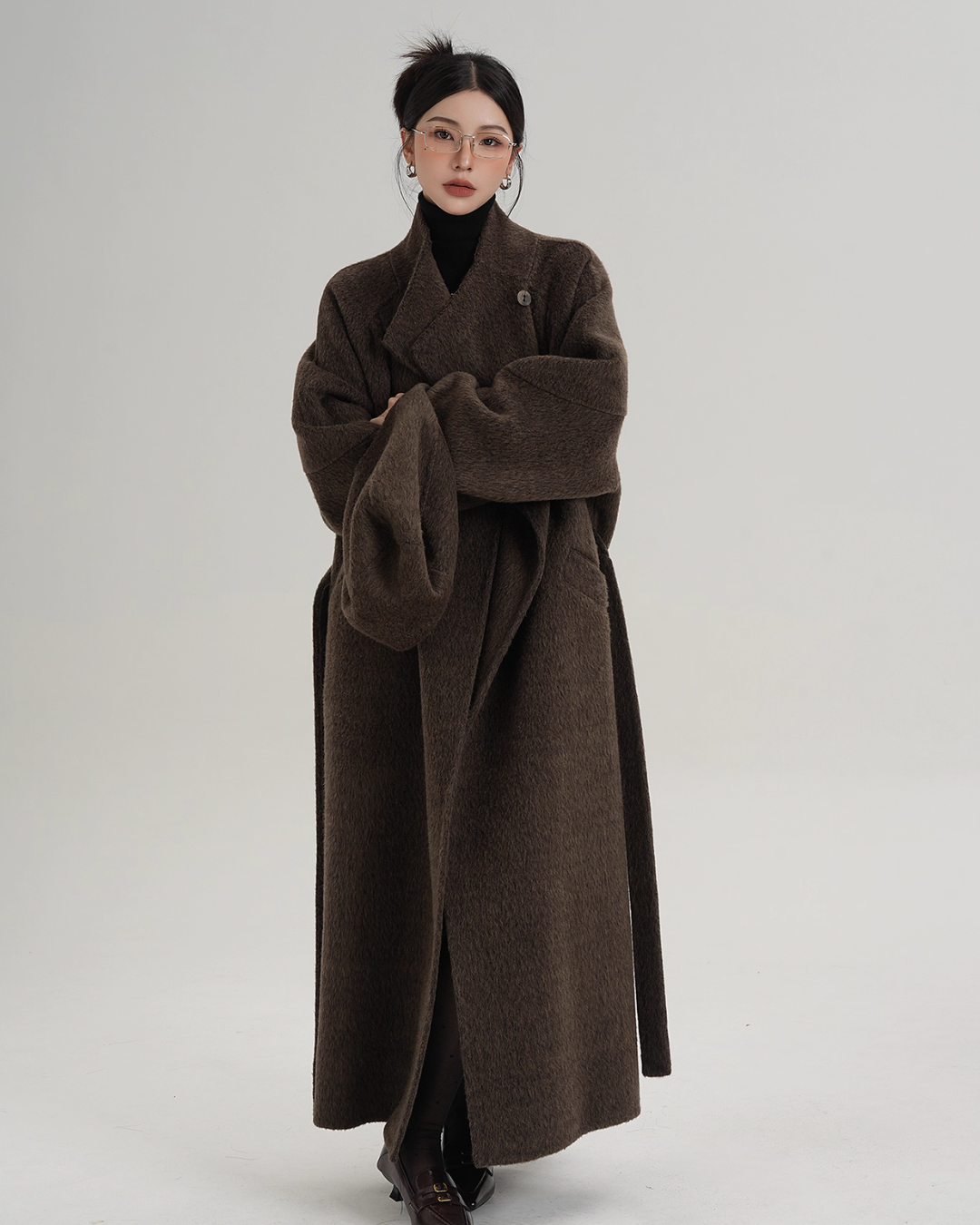 Stand Collar Wool Coat SRS0370