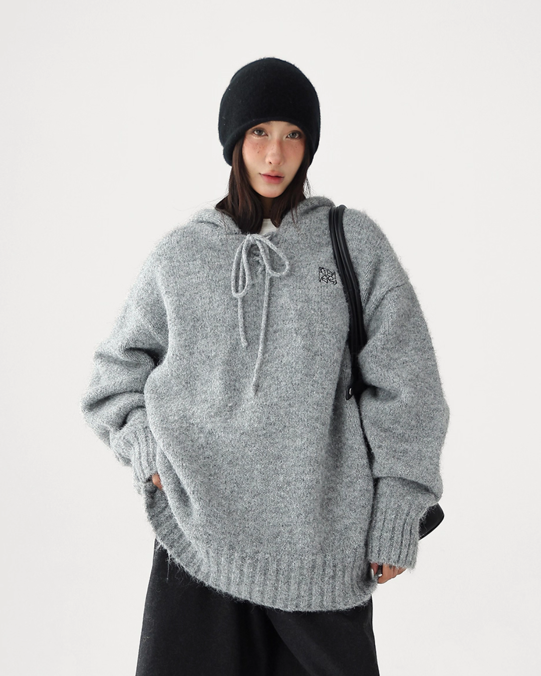 Wool Knit Hoodie Pullover ACS0317
