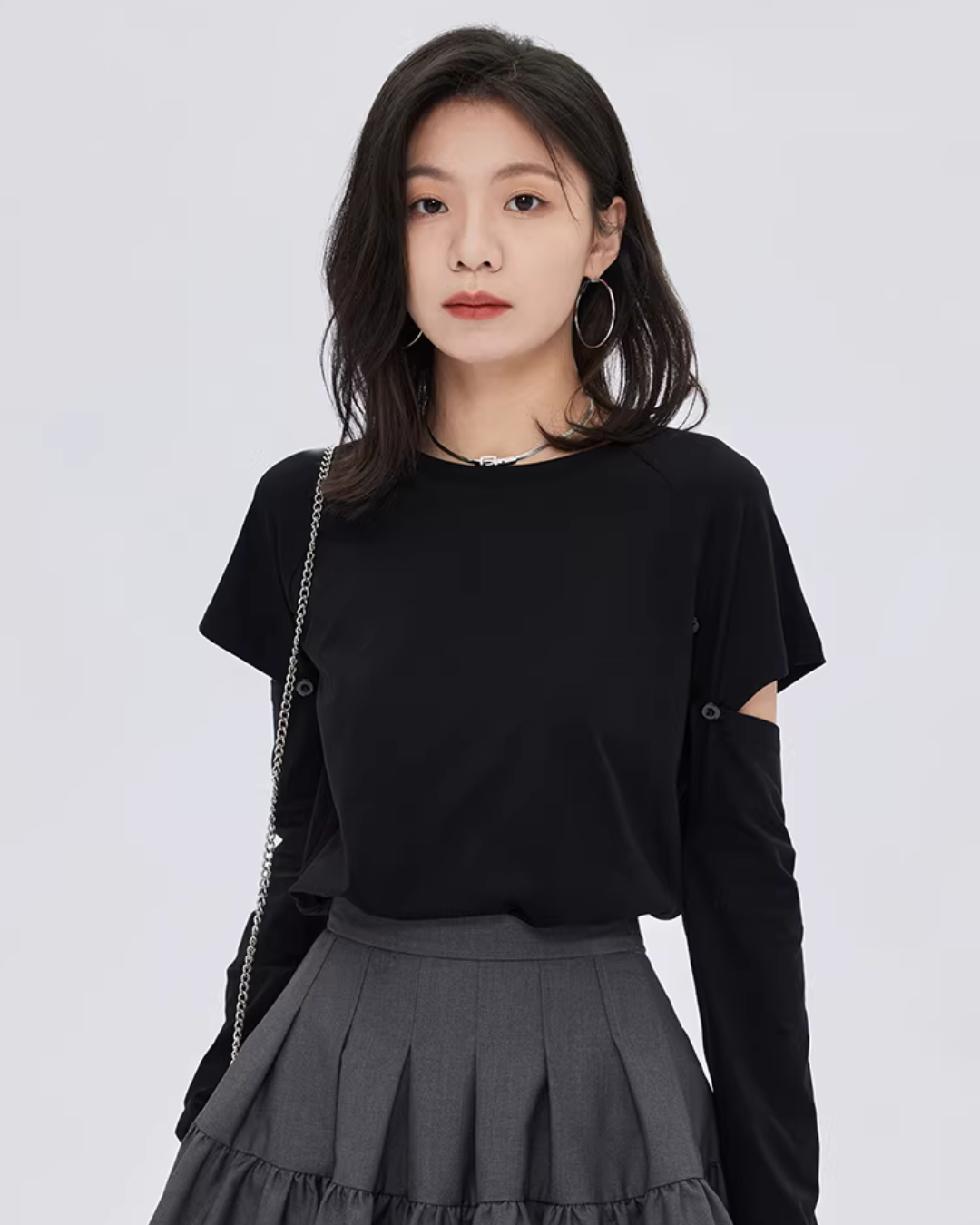 Round Neck Long Sleeve T-Shirt SHN0015