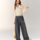 Race Ribbon Loose Slacks Pants ASG0061
