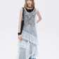 Asymmetric Lace Patchwork Dress SHN0033