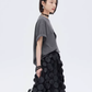 Butterfly Embroidery Short Sleeve T-Shirt SHN0012
