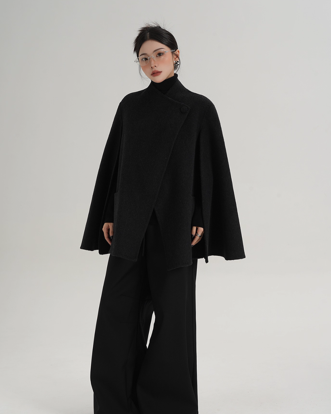 Wool Poncho Coat SRS0371