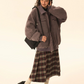 Big Plaid Long Skirt EZK0037