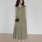 Tiered Gathered Long Dress VAS0119