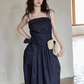 West Ribbon Cotton Dress SMS0003