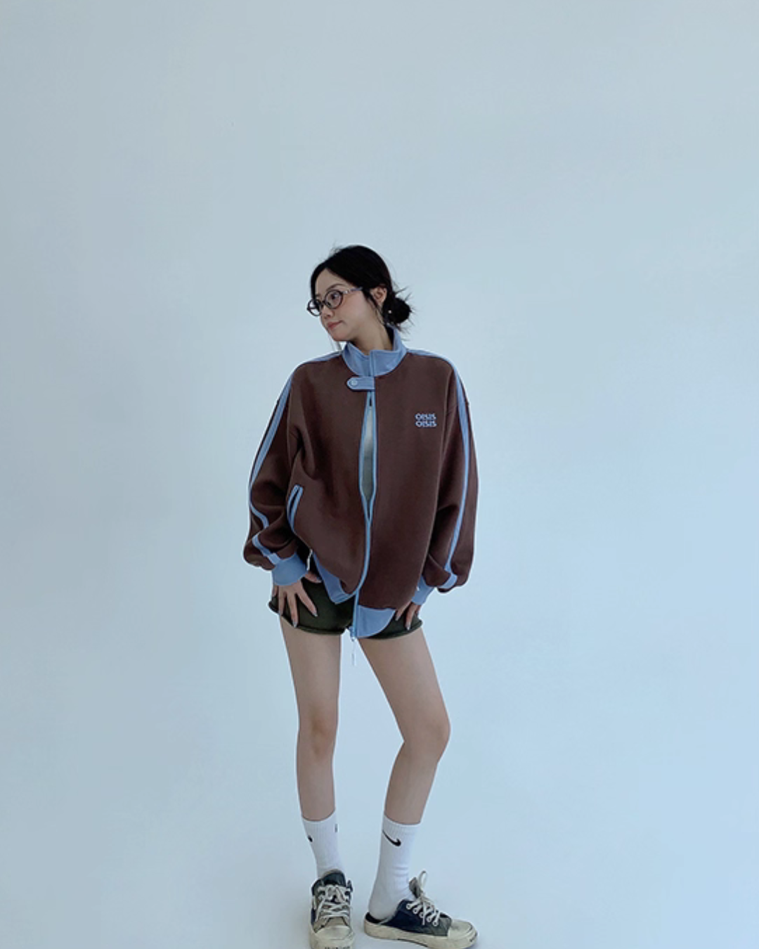 Stand Neck Track Jacket YLS0888