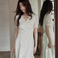 French Lace Flare Dress SMS0017