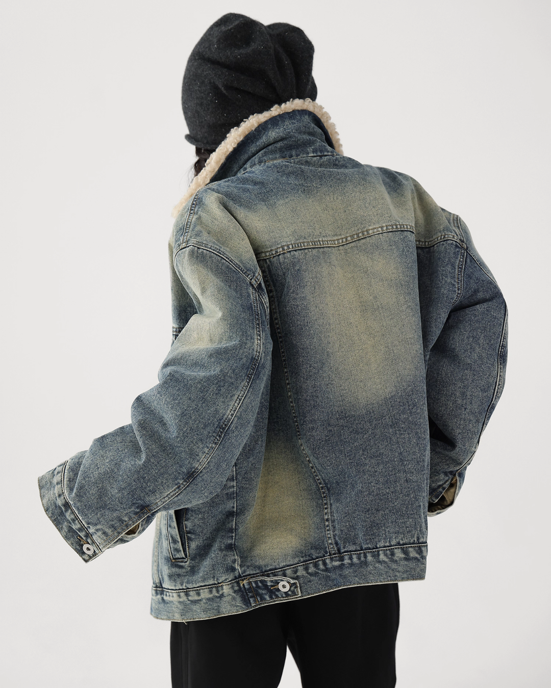 Fur Collar Denim Jacket ACS0314