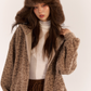 Leopard Print Knit Cardigan ASG0057