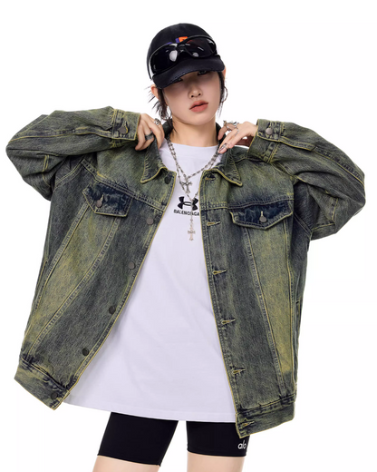 Loose Silhouette Denim Jacket ICM0091