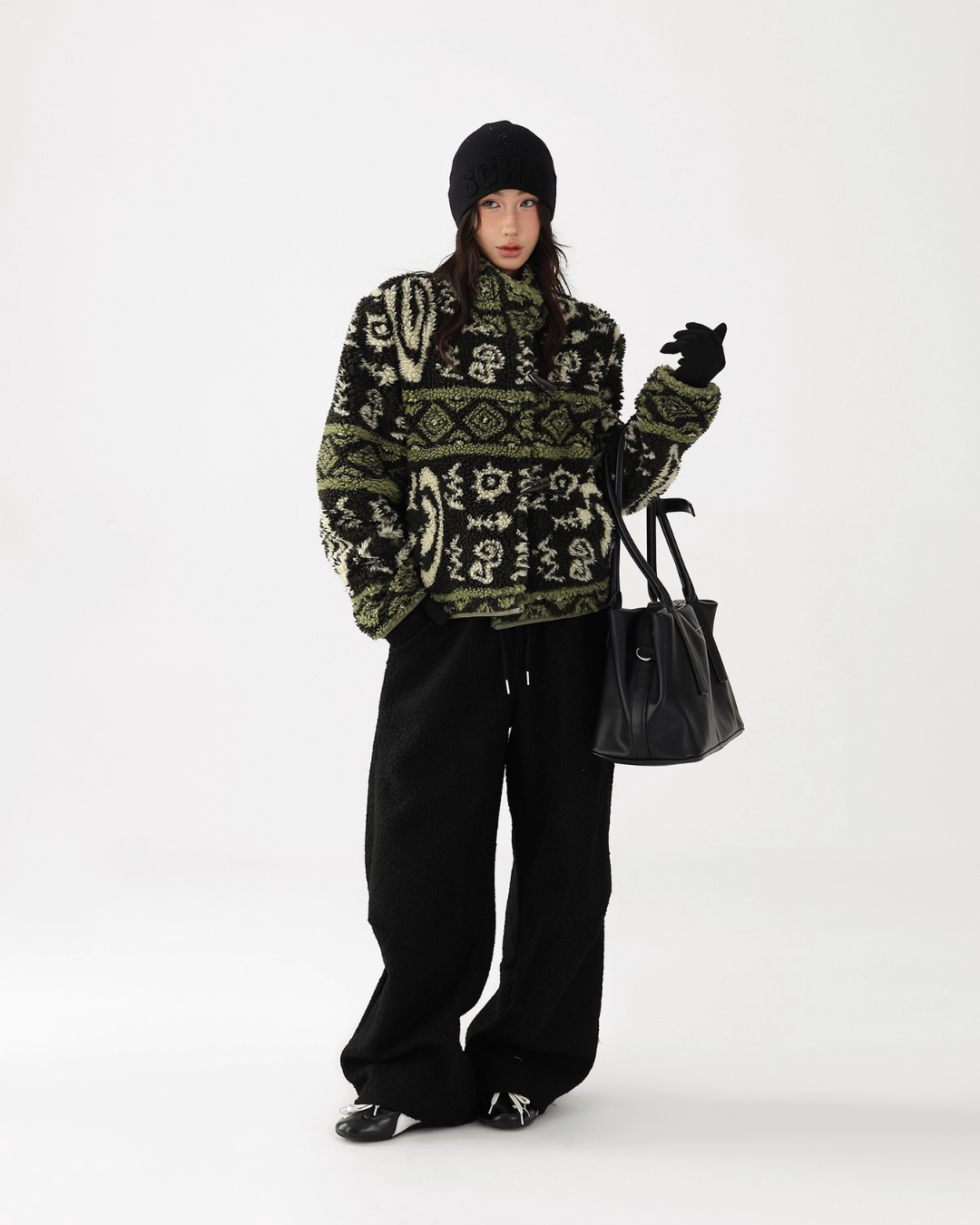 Stand Collar Fleece Jacket ACS0333