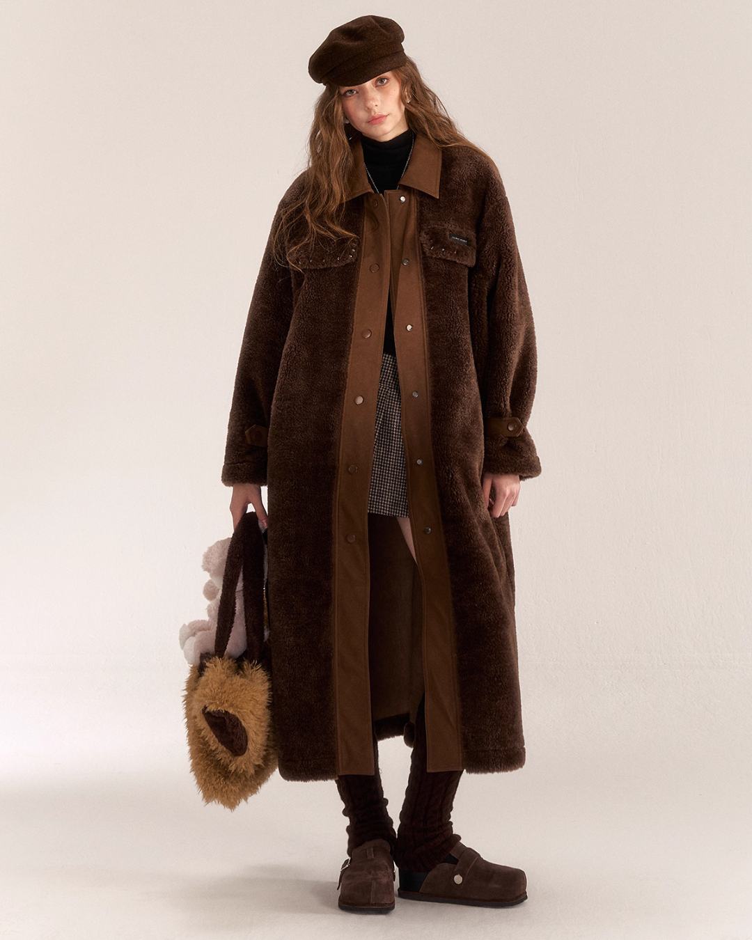 Denim Shearling Casual Coat  ASG0050