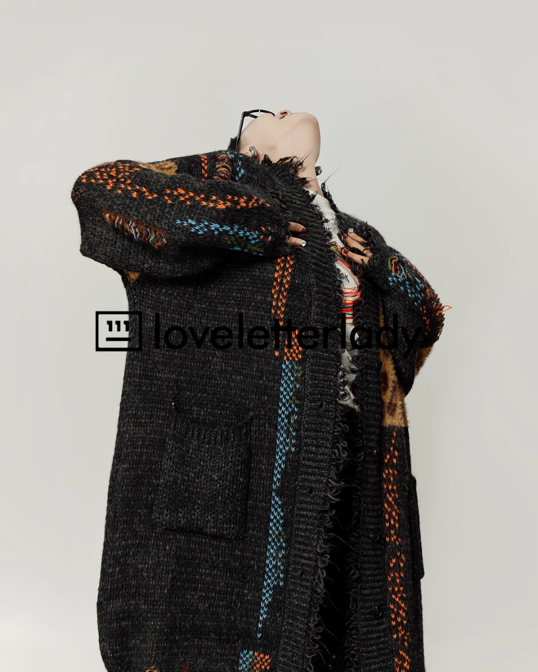 Retro Leopard Loose Long Cardigan LLA0397 – AuroraBoutique Retro Leopard Loose Long Cardigan LLA0397 – AuroraBoutique