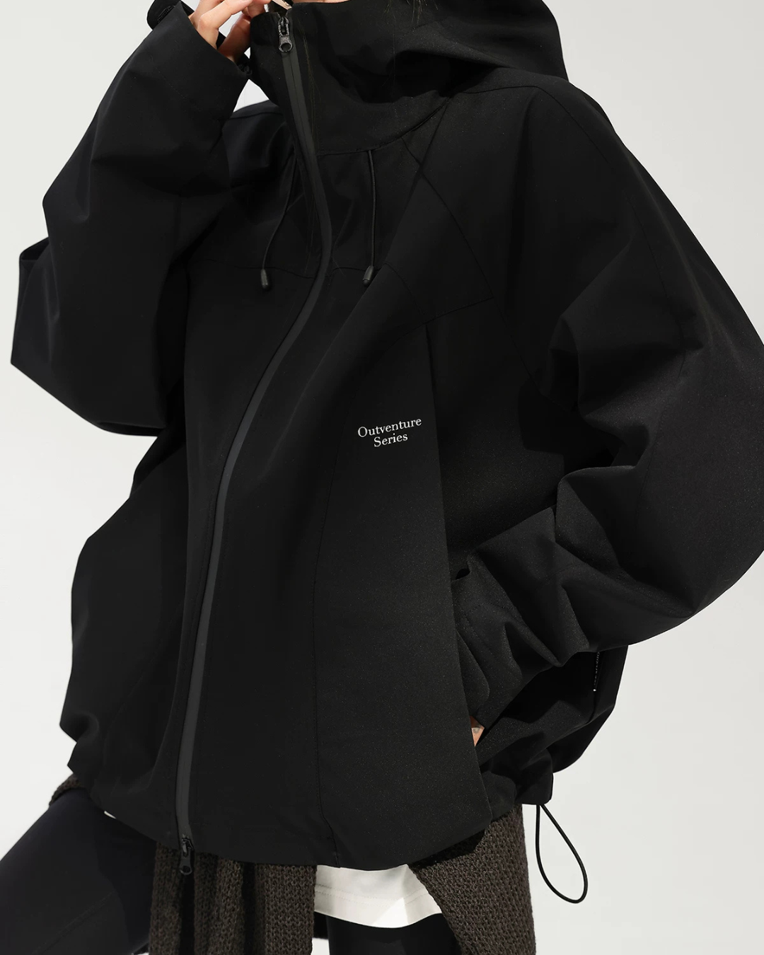 Stand Collar Zip Hoodie ACS0376