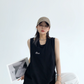 One-Point Logo Loose Tank Top YLS0206