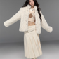 Stand Collar Fluffy Fur Jacket TRK0009