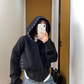 Pearl Cropped Hood Jacket YLS0832