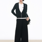 Two Piece Long Sleeve Top / Knit Wide Pants WEO0068