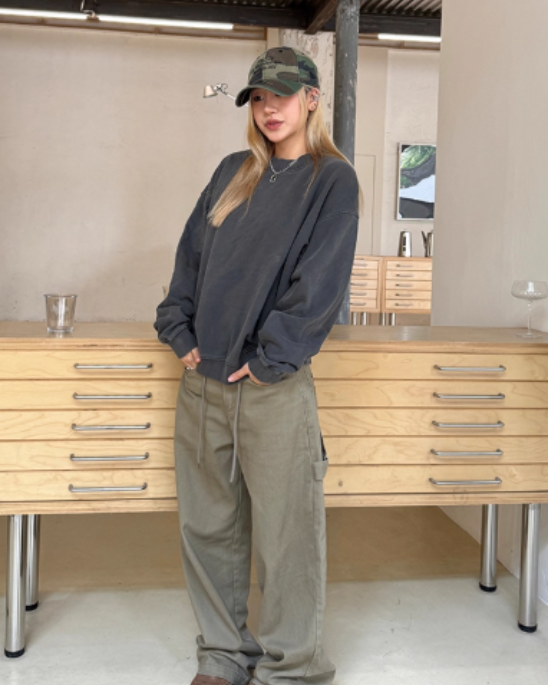 Stree Wide Cargo Pants CYE0074