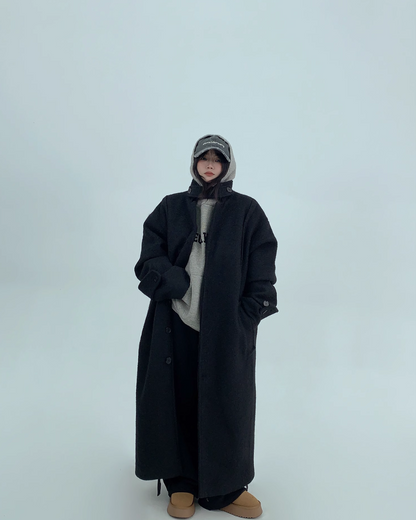 Tweed Long Coat YLS0703