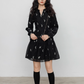 Flower Patterned Flare Dress VAS0146