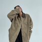 Leather Collar Military Jacket YLS0914