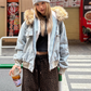 Fur Hood Denim Blouson CYE0072