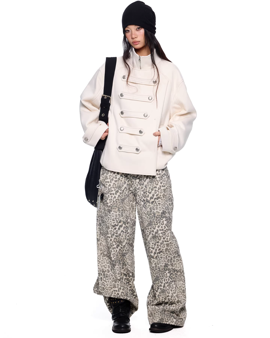 Short Double-Faced Wool Coat EZK0094