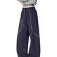 Color Contrast Stitch Sweat Pants ICM0105