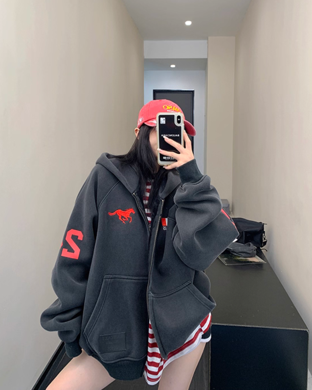 Vintage Loose Zip Hoodie YLS0928